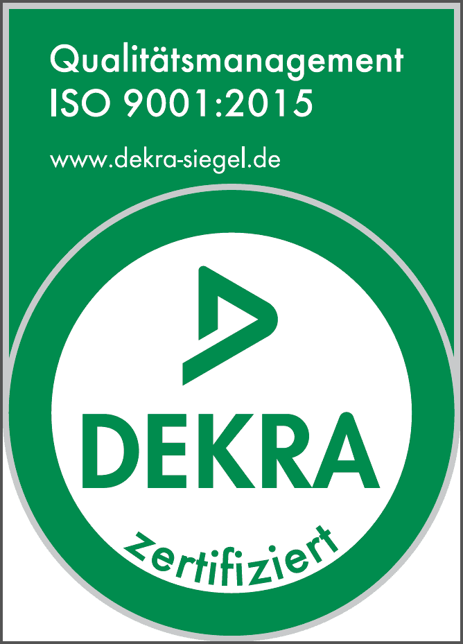 DEKRA ISO 9001 Zertifikat - Qualitätsmanagement